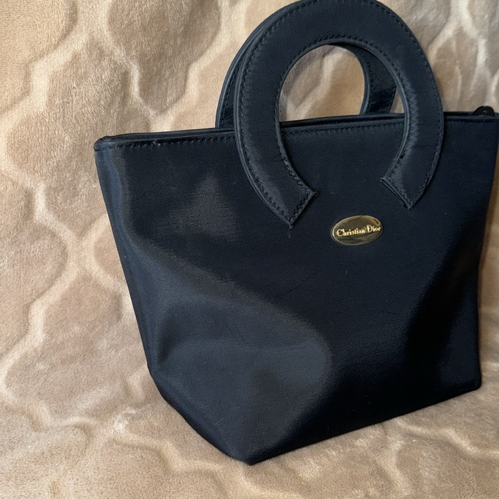 Dior Black Clutch with Gold Accent - Picture 3 of 9